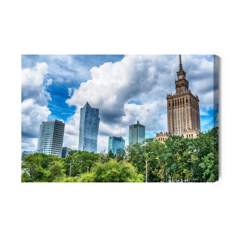 Ljuddämpande tavla - Skyscrapers in Warsaw