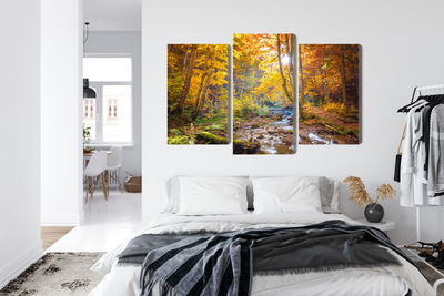 Ljuddämpande tavla - 3d autumn forest landscape