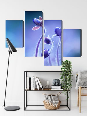 Ljuddämpande tavla - Delicate flowers on a macro