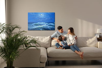 Ljuddämpande tavla - Waves at sea