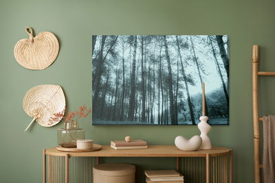 Ljuddämpande tavla - Birch tree forest