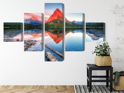 Ljuddämpande tavla - Swiftcurrent lake in the Usa