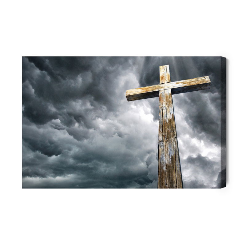 Ljuddämpande tavla - Cross on the background