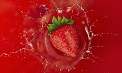 Ljuddämpande tavla - Juicy strawberry