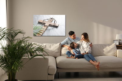 Ljuddämpande tavla - Easter wooden cross