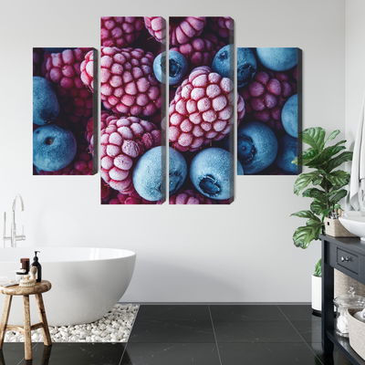 Ljuddämpande tavla - Frozen blueberries