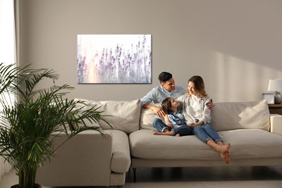 Ljuddämpande tavla - Lavender at sunset