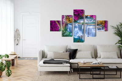 Ljuddämpande tavla - A waterfall in the fall