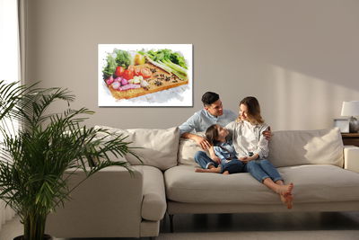 Ljuddämpande tavla - Vegetables with spices