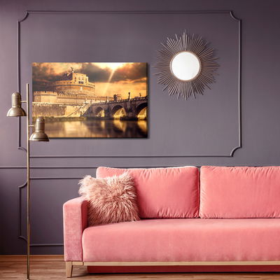 Ljuddämpande tavla - View of Rome in shades