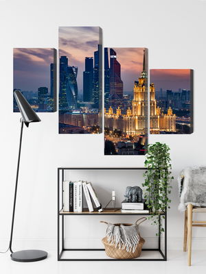 Ljuddämpande tavla - Aerial view of the moscow