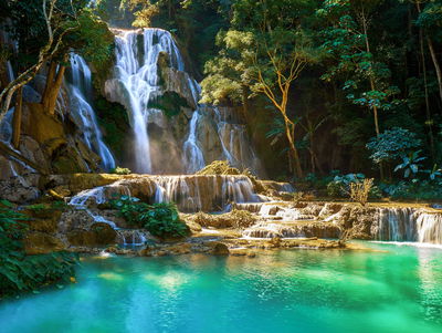 Ljuddämpande tavla - Kuang si waterfall