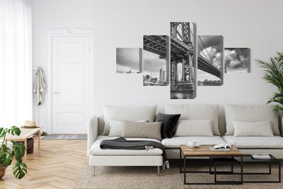 Ljuddämpande tavla - Manhattan bridge in New York