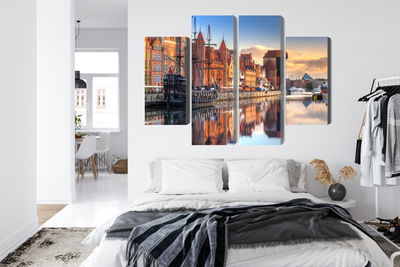 Ljuddämpande tavla - Gdansk motlawa at sunrise