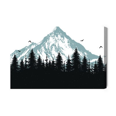 Ljuddämpande tavla - Forest at the foot