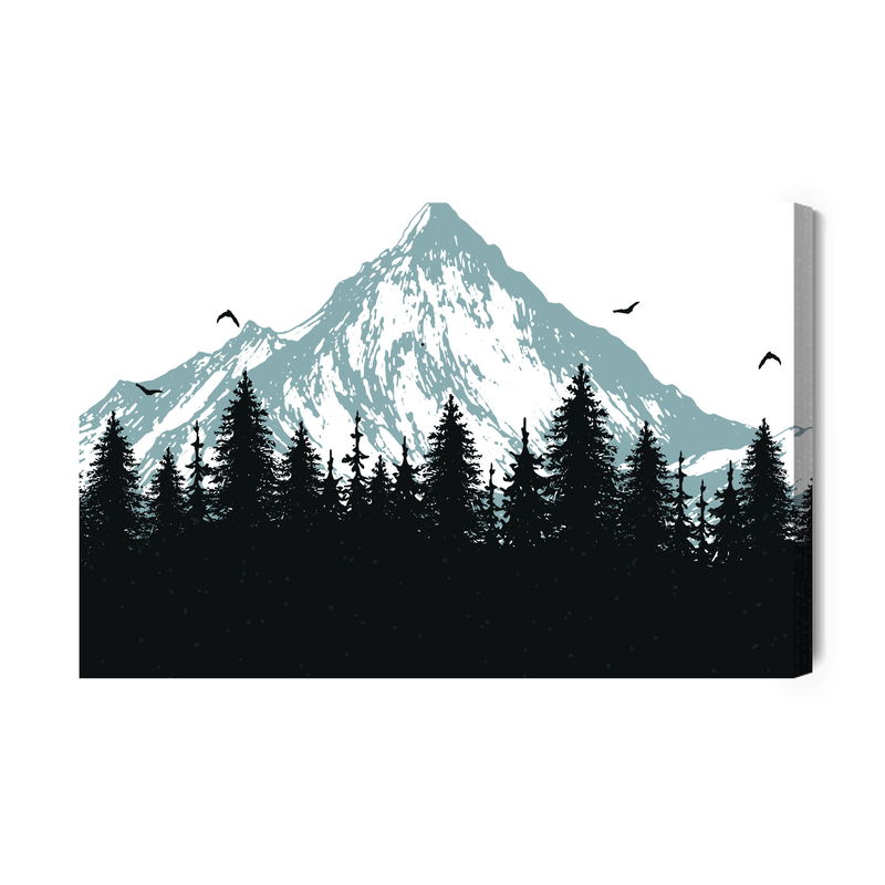 Ljuddämpande tavla - Forest at the foot