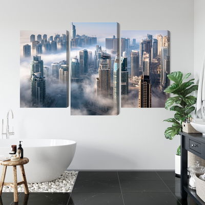 Ljuddämpande tavla - Dubai city panorama