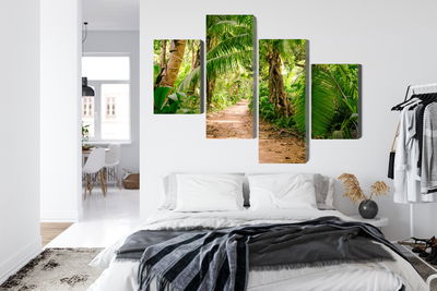 Ljuddämpande tavla - Path in a tropical 3d forest