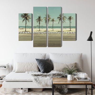 Ljuddämpande tavla - Palm trees on the ipanema