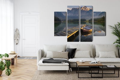 Ljuddämpande tavla - Wooden bridge over