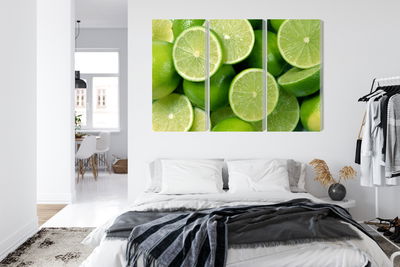 Ljuddämpande tavla - Lime halves