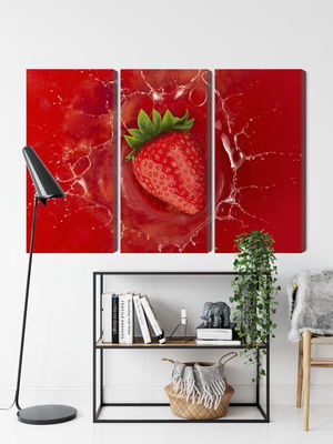 Ljuddämpande tavla - Juicy strawberry