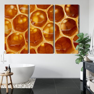 Ljuddämpande tavla - Honeycomb in macro scale