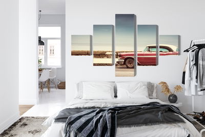 Ljuddämpande tavla - Old american retro car
