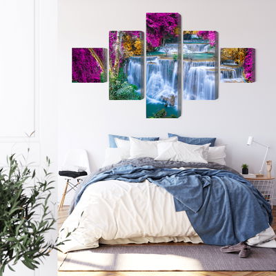 Ljuddämpande tavla - A waterfall in the fall