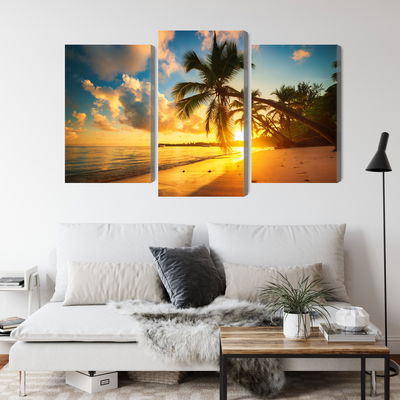 Ljuddämpande tavla - Tropical beach in punta