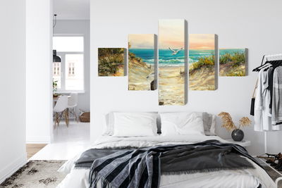 Ljuddämpande tavla - Painted sand dunes