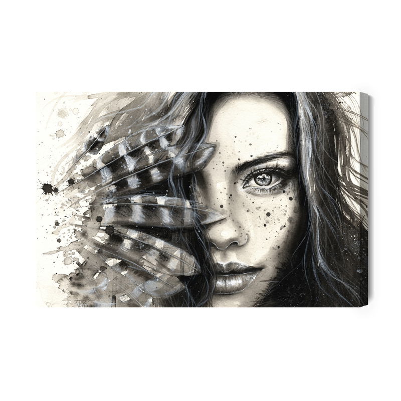 Ljuddämpande tavla - Portrait of a young woman