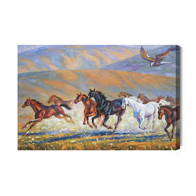 Ljuddämpande tavla - Horses galloping