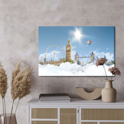Ljuddämpande tavla - London in the clouds