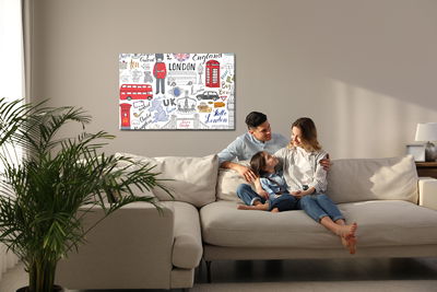 Ljuddämpande tavla - Famous symbols of London