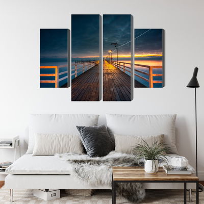 Ljuddämpande tavla - Evening view of the wooden