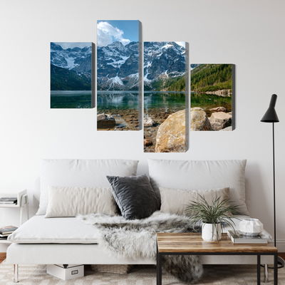 Ljuddämpande tavla - Morskie oko in the tatras 3d