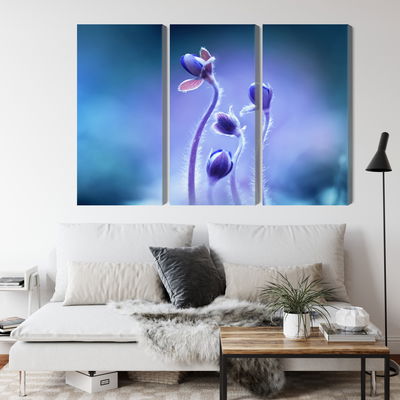 Ljuddämpande tavla - Delicate flowers on a macro