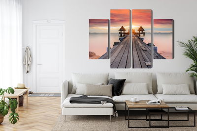 Ljuddämpande tavla - Hazy sea