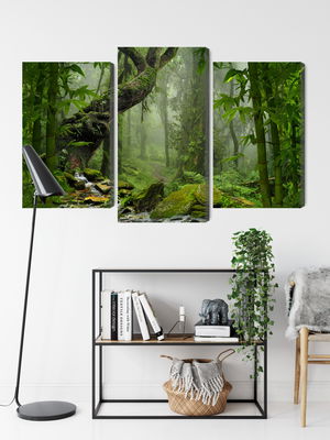 Ljuddämpande tavla - The green of the rain forest