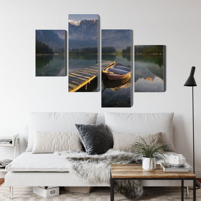 Ljuddämpande tavla - Wooden bridge over