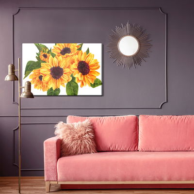 Ljuddämpande tavla - A bouquet of sunflowers as