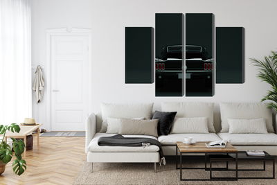 Ljuddämpande tavla - Vintage black muscle car
