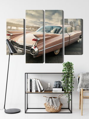 Ljuddämpande tavla - Vintage style car