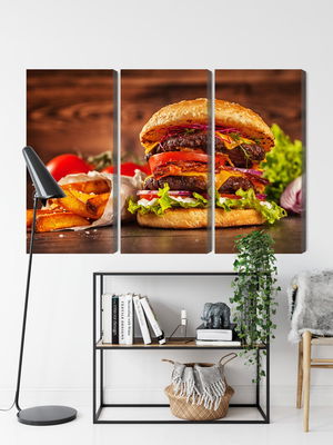 Ljuddämpande tavla - Homemade hamburger