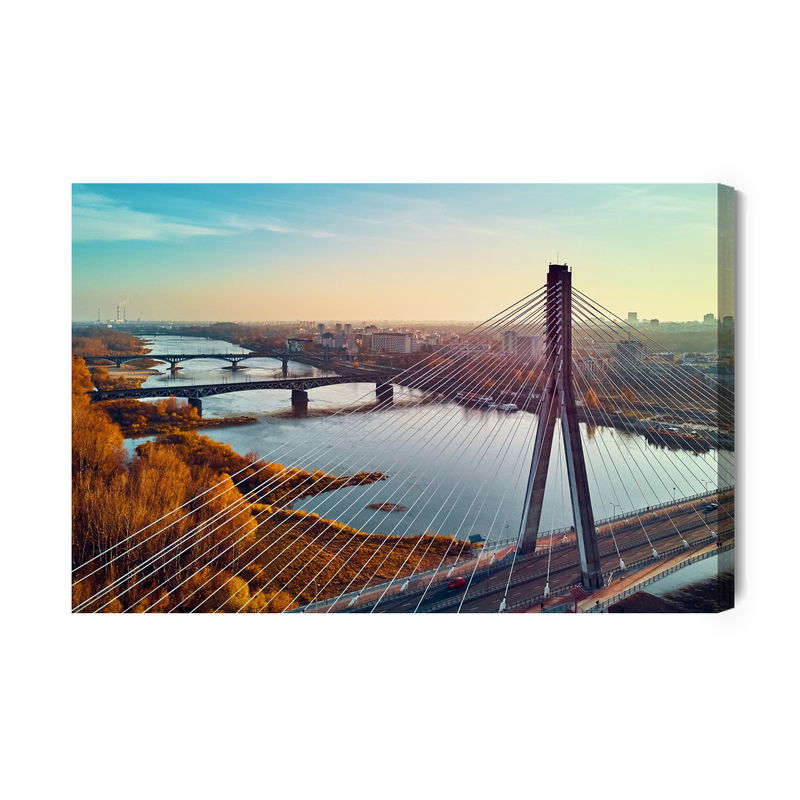 Ljuddämpande tavla - Bridges in Warsaw