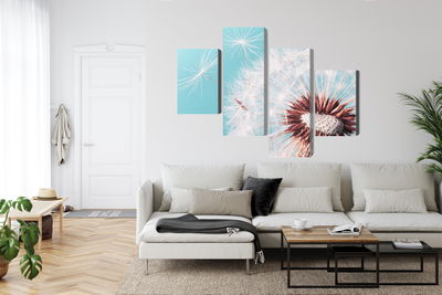 Ljuddämpande tavla - Dandelion flower on a macro