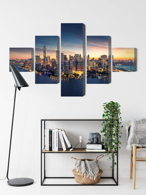 Ljuddämpande tavla - New York city panorama