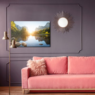 Ljuddämpande tavla - Sunrise in the yosemite