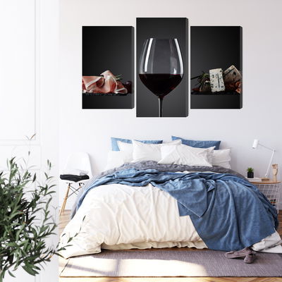 Ljuddämpande tavla - A glass of red wine